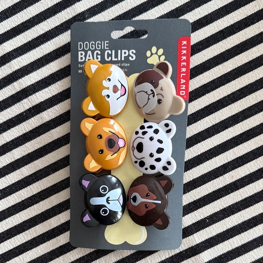 Kikkerland Doggie Bag Clips Set - Multicolor